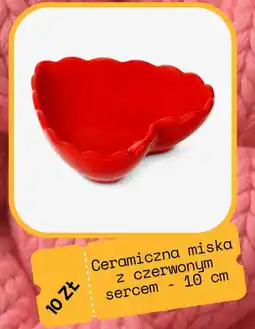 Flying Tiger Ceramiczna miska z czerwonym sercem oferta