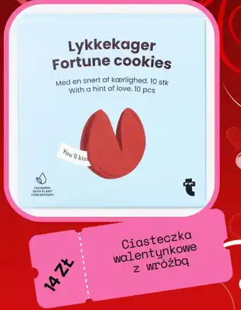 Ciasteczka walentynkowe z wróżbą