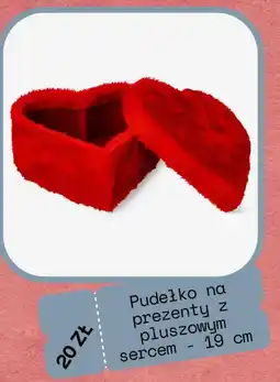 Flying Tiger Pudełko na prezenty z pluszowym sercem oferta