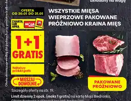 Biedronka Mięsa wieprzowe pakowane próżniowo Kraina Mięs oferta