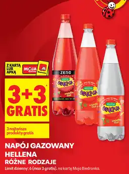 Biedronka Napój gazowany Hellena (różne rodzaje) oferta