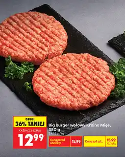 Biedronka Big burger wołowy Kraina Mięs oferta