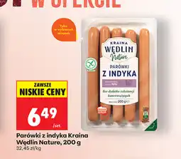 Biedronka Parówki z indyka Kraina Wędlin Nature oferta