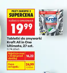 Biedronka Tabletki do zmywarki Kraft All in One Ultimate, 27 szt oferta