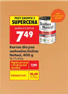 Biedronka Karma dla psa wołowina Dolina Noteci oferta