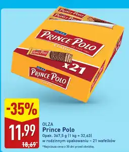 ALDI Wafelki Prince Polo Classic oferta