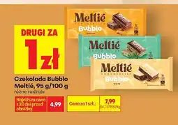 Biedronka Czekolada Bubblo Melitté różne rodzaje oferta