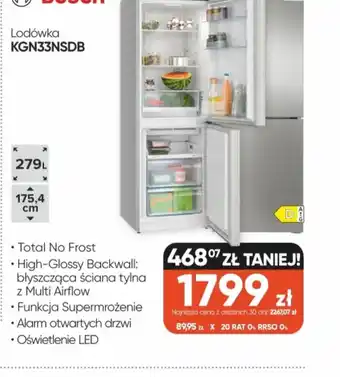 Bosch Lodówka KGN33NSDB