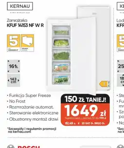 Max Elektro Kernau Zamrażarka KFUF 14153 NF W R oferta