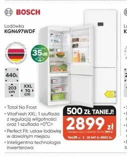 Max Elektro Bosch Lodówka KGN497WDF oferta