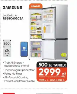 Max Elektro Samsung Lodówka AI RB38C602CSA oferta