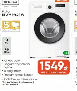 Max Elektro Kernau Pralka KFWMI 9604 W oferta