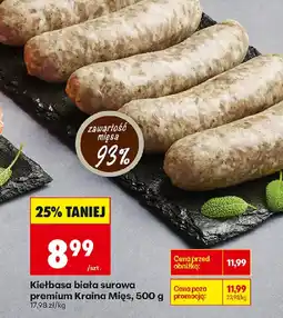 Biedronka Kraina Mięs Kiełbasa biała oferta