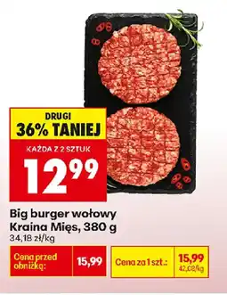 Biedronka Big burger wołowy Kraina Mięs oferta