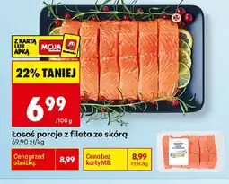 Biedronka Losoś porcje z fileta ze skórą oferta