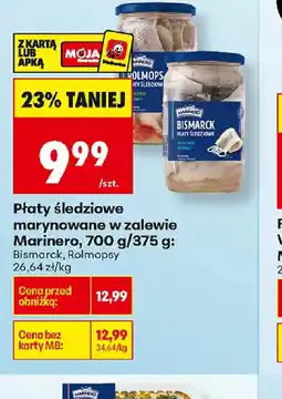 Biedronka Płaty śledziowe Marinero oferta