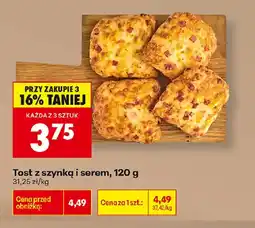 Biedronka Tost z szynką i serem oferta