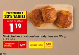 Biedronka Mini ciastko z nadzieniem budyniowym oferta