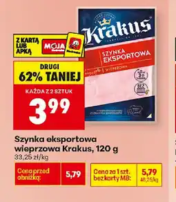 Biedronka Krakus Szynka eksportowa oferta