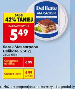 Biedronka Delikate Serek Mascarpone oferta