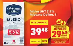 Biedronka Mleko UHT 3,2% Mleczna Dolina, 1l oferta
