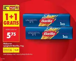 Biedronka Makaron spaghetti Barilla 1 kg oferta