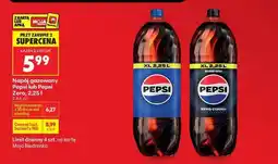 Biedronka Napój gazowany Pepsi lub Pepsi Zero, 2,25 l oferta