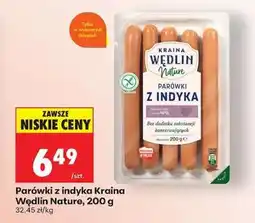 Biedronka Parówki z indyka Kraina Wędlin Nature, 200 g oferta