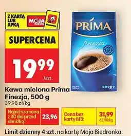 Biedronka Kawa mielona PRIMA FINEZJA 500 g oferta