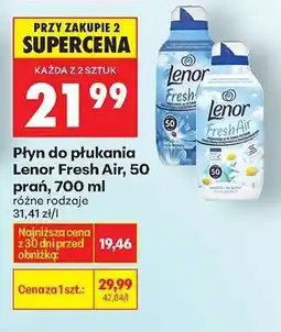 Biedronka Płyn do płukania Lenor Fresh Air, 50 prań, 700 ml oferta
