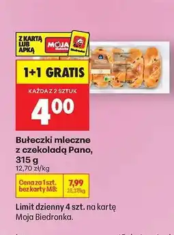 Biedronka Bułeczki mleczne z czekoladą Pano, 315 g oferta
