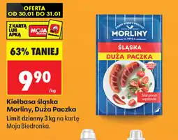 Biedronka Morliny Kiełbasa śląska Duża Paczka oferta