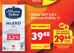 Biedronka Mleczna Dolina Mleko UHT 3,2% oferta