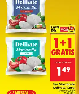 Biedronka Delikate Mozzarella oferta