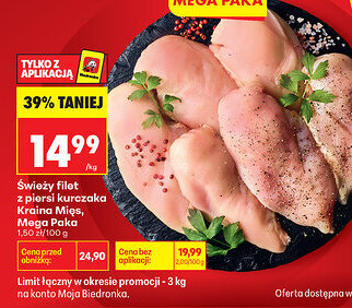 Biedronka Kraina Mięs Filet z piersi kurczaka oferta
