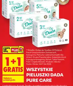 Biedronka Dada Pieluszki Pure Care oferta