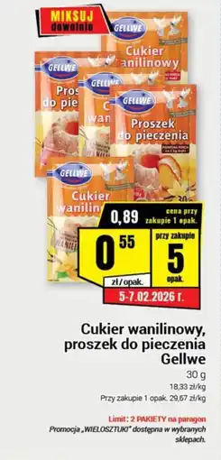 Premium Nasz Sklep Cukier wanilinowy, proszek do pieczenia Gellwe oferta