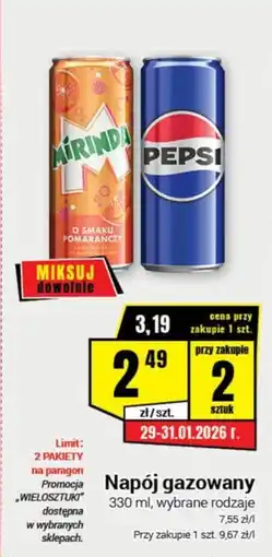 Premium Nasz Sklep Napój gazowany Pepsi, Mirinda oferta