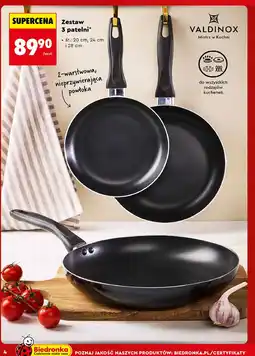 Biedronka Zestaw 3 patelni (VALDINOX) oferta