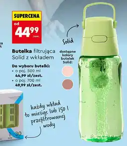 Biedronka Butelka filtrująca Solid z wkładem oferta