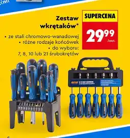 Biedronka Zestaw wkrętaków (7, 8, 10 lub 21 śrubokrętów) oferta