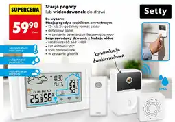 Biedronka Stacja pogody lub wideodzwonek do drzwi Setty oferta