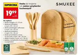 Biedronka Deska prostokątna z tacą na okruszki 38 x 25 cm Smukee oferta