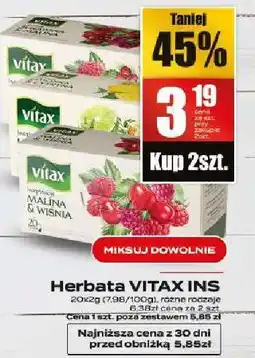 Supeco Herbata VITAX INS oferta