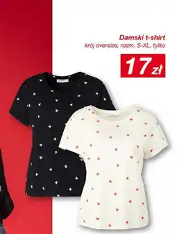 KiK Damski t-shirt (czarny lub biały z serduszkami) oferta