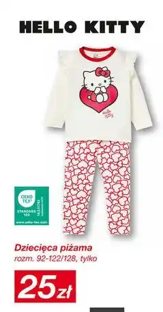 KiK Dziecięca piżama (rozm. 92-122/128) - zestaw biało-czerwony, Hello Kitty oferta