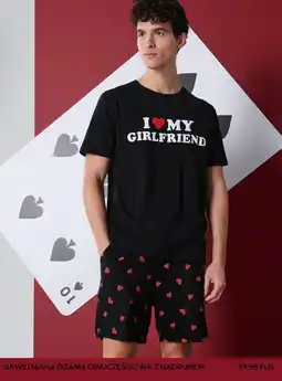 Sinsay Bawełniana piżama dwuczęściowa z nadrukiem oferta