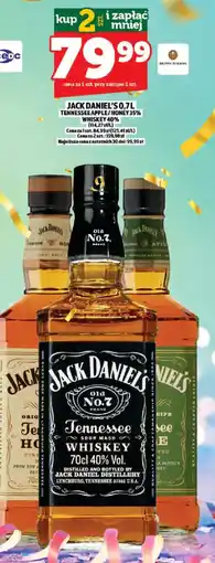 Topaz Jack daniel's tennessee apple/honey35% whiskey 40% oferta