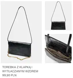 ZARA Torebka z klapką i wytłaczanym wzorem oferta