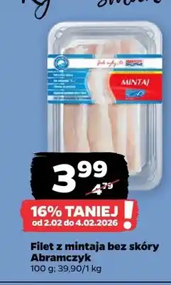 Netto Filet z mintaja bez skóry oferta